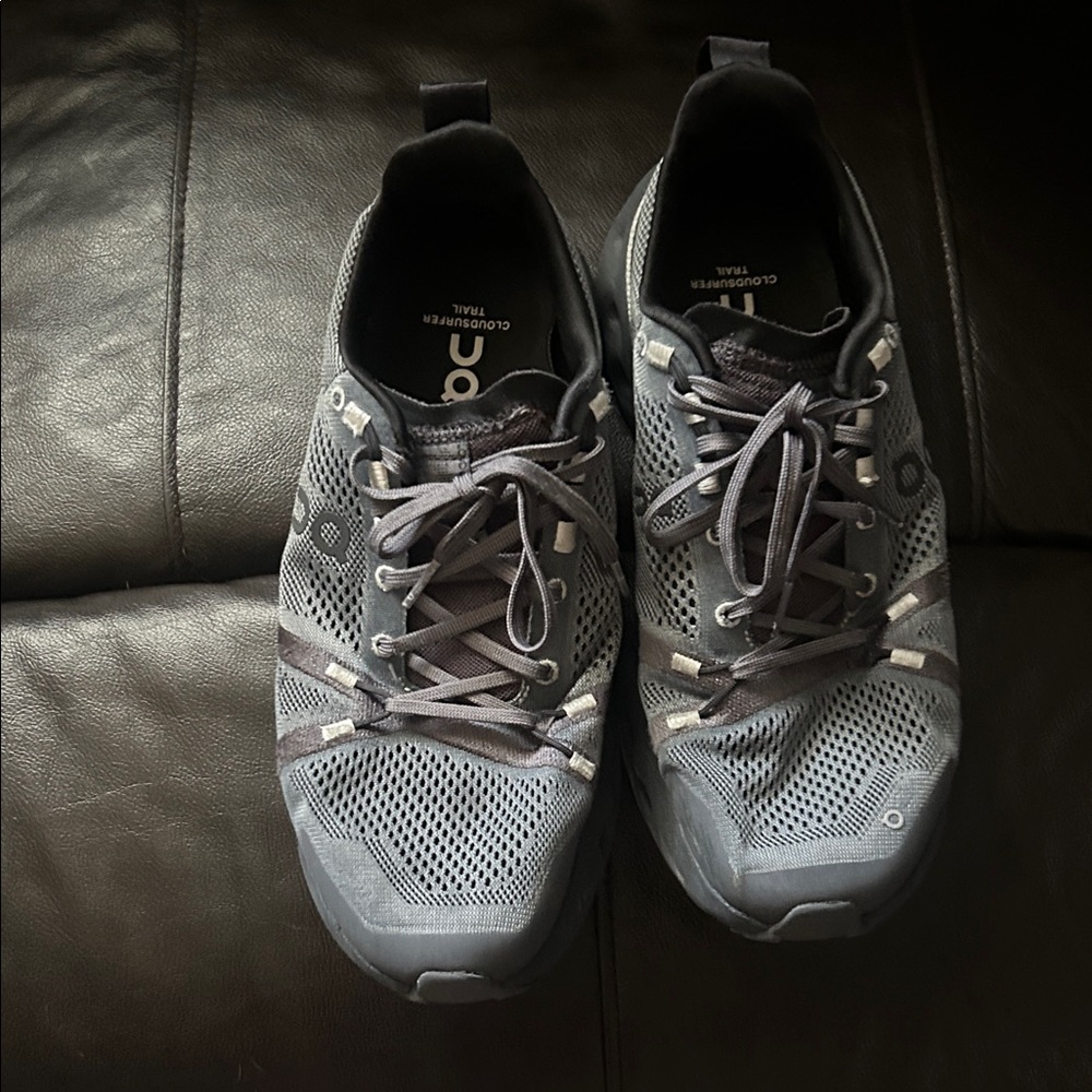 On Cloud Running Cloud Surfer Trail Women’s Charcoal Athletic Shoes